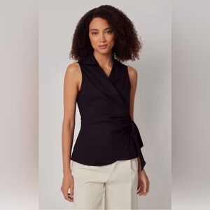 Express Black Wrap Blouse